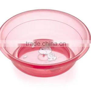 Multi Size PP Round Clear Plastic Wash Basin for Bathroom Use thumbnail-1