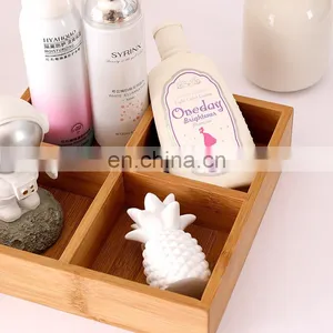 Custom Desktop Earrings Bead Coin Makeup Cosmetic Jewelry Sneaker Tea Organizer Home Cross Storage Wooden Bamboo Cube Boxes thumbnail-3