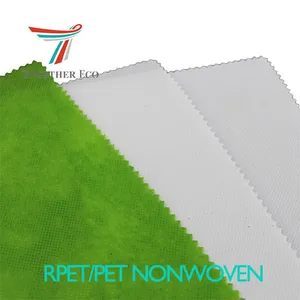 100% Recycled 70gsm Rpet Non-woven Drawstring Shopping Bags Prices Non Woven Fabric Cloth Material thumbnail-1