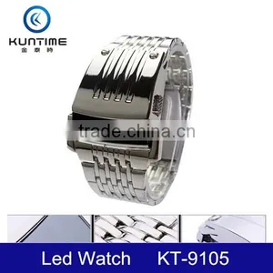 Express LCD Watch Iron Man Wrist Watch Stainless Steel Men's Watch thumbnail-1