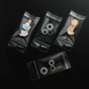 Customized Printed Clear Header Plastic Bags Jewelry Clothing Packaging Plastic Opp Self-Adhesive Bags With Logo thumbnail-4