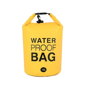 15L Outdoor Rolling-Top Waterproof Dry Tube Bag for Water Sports thumbnail-1
