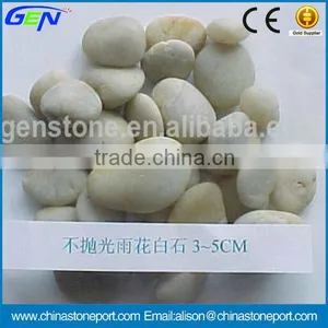 China Oval White Pebble Stone For Garden thumbnail-1