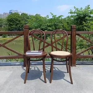 Vintage Solid Wood Dining Chair Second-hand Home Dining Table Chair thumbnail-2