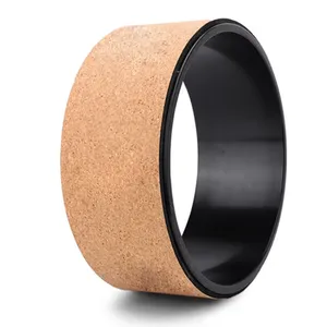 High Quality Yoga Wheel Customized High Density Cork Yoga Wheel for Balance Training thumbnail-1