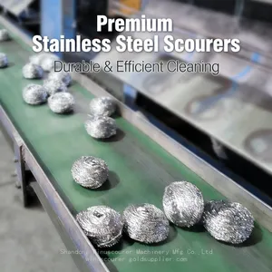 Automatic Spiral Steel Scrubber Making Machine High Output Stainless Steel Wire Ball Equipment thumbnail-4
