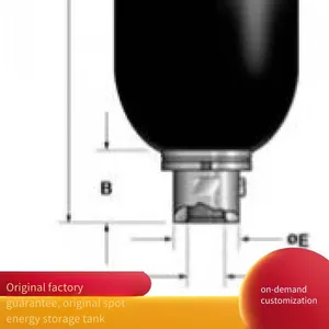 Quality Guaranteed. Large Accumulators Made of Stainless Steel and Carbon Steel, Conforming to National Standards, Bladder Type. Accumulators for Buffering, Pressure Boosting, and Injection Molding. Shengtu Hydraulics thumbnail-2
