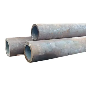 Q345 ERW Welded Carbon Steel Round Pipe OD 25-800mm Wall 2-25mm Length 6m 12m for Structural Engineering thumbnail-1
