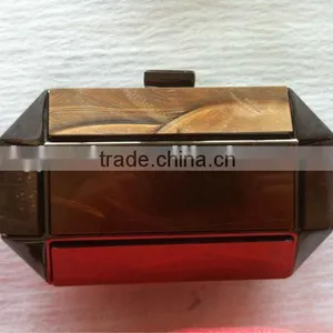 Manufacturer Sell Coffee Evening Handbag Clutches thumbnail-1