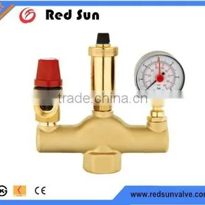 HR6110 Brass Safety Valve With Pressure Gauge thumbnail-2