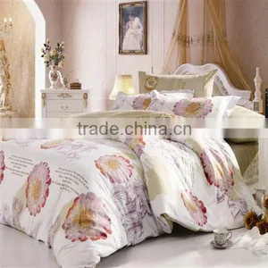Pigment Print Flower Bedding Cotton Duvet Cover Bed Set thumbnail-1