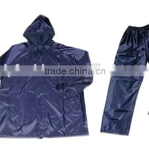 Men Hooded Comfortable Waterproof Long Nylon Raincoat thumbnail-1