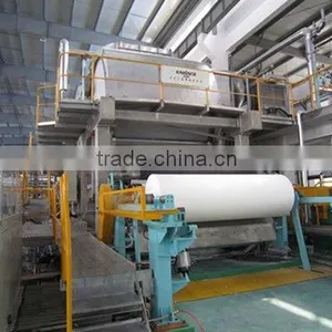 High Quality 1092mm Double-dryer Can and Double-cylinder Mould Paper Making Machine thumbnail-1