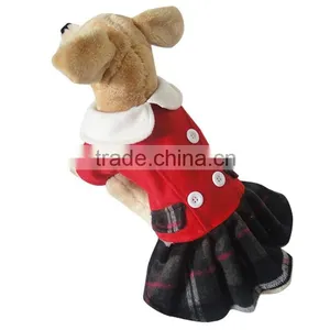 Wholesale Baby Collar Style Spring Autumn Winter Dog Lovers Red Dress thumbnail-1