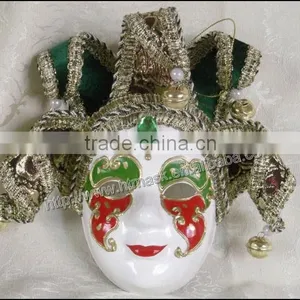 New Paper Halloween Face Mask White Face Mask Theme Party Mask Decoration thumbnail-1