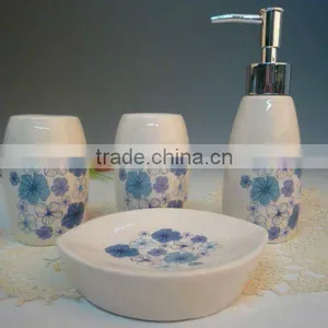 Purple Bathroom Set,handmade Ceramic Bathroom Sets,cute Bathroom Sets thumbnail-1