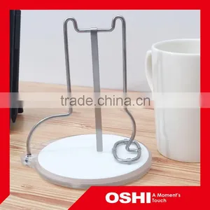 2016 New Fashion Stainless Steel Animal-shaped Cup Holder With White Ceramic Coaster thumbnail-1
