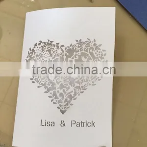 Various Colors Heart Design Laser Cut Wedding Invitation Card Custom Names Front the Invitations Supplier's Choice thumbnail-6