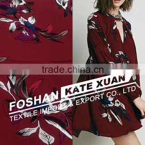 100% Printed Cotton Crepe Rayon Fabric Rayon Dress Fabric Designs Quality Choice thumbnail-2