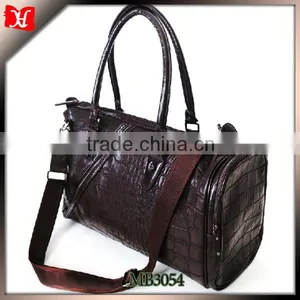 Crocodile Leather Carrier Bag for Men Leather Garment Bag Leather Shoe and Bag Set thumbnail-1