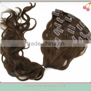 Hot Sell High Quality Indian Virgin Remy Clip in Hair Extension thumbnail-1