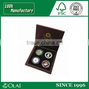 2015 Hot Selling Red Custom High Quality Wooden Coin Box thumbnail-1