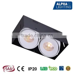 Double Round Head 2*8W High CRI COB Led Gimbal Dimmable 5 Years Warranty Downlight Ceiling Light With CE SAA thumbnail-1