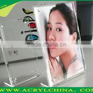 L-shape Clear Acrylic Frame / Customized Acrylic Frame / Sign Frame thumbnail-1