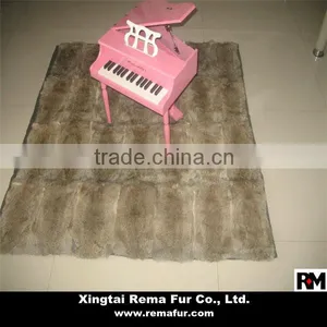 Factory Wholesale High Quality Rabbit Fur Carpet for Home Decoration thumbnail-2