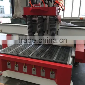KC1325A-3S Woodworking Machinery With 3 Spindles Alphcam Software CNC Wood Router for Cabinet thumbnail-1
