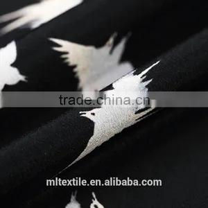 100% Silk Crepe De Chine Woven Beautiful Digital Printing Fabric thumbnail-1