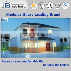 2016 Fashion Homes Prefabricated Houses Villa Luxury Modern Steel Villa Sale thumbnail-3