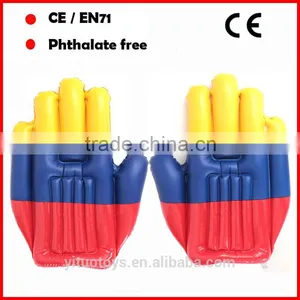 Cheer Inflatable Palm Red and White Inflatable Hands thumbnail-4