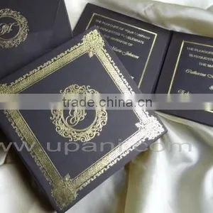 Craft Paper Wedding Invitation Box With Matching Mailing Box-ON SALE thumbnail-4