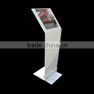 White Color Acrylic Sign Holder, Sign Stand, White Color Acrylic thumbnail-1