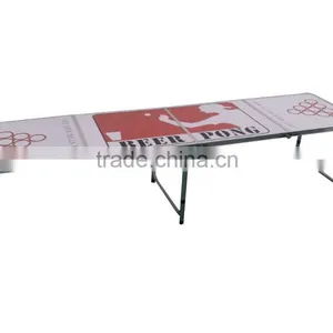 8ft Aluminum Folding Beer Pong Table thumbnail-1