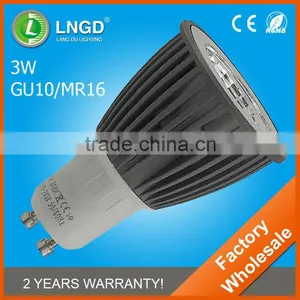 Long Lifespan CE ROHS Aluminum 3W LED COB GU10 thumbnail-1