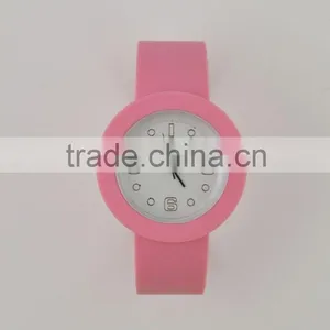 Simple Deisgn O Shape Silicone Cuff Watch Promotional Gift Watch thumbnail-1