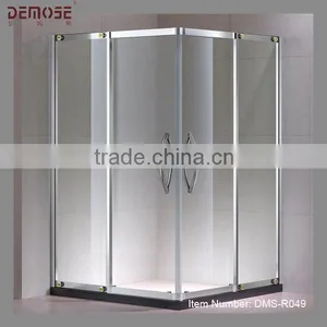 Double Door Shower Stall With Stainless Steel Frame thumbnail-1