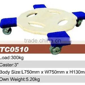 High Quality Furniture and Flower Mover Round Wood Dolly thumbnail-1