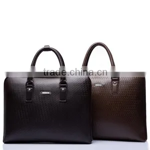 Luxury Leather Notebook Bag Men Business Executive Bag thumbnail-2