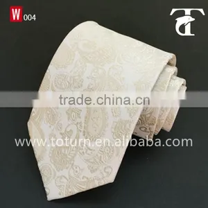 Luxury Beige Mens Custom Neck Tie Silk Ties Free Sample thumbnail-1
