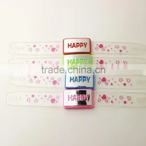 Various Color Custom Logo Flashing Led Silicone Wristband thumbnail-6