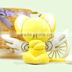 Yellow Cartoon Pludh Toy With Angel's Wings thumbnail-4