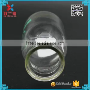 250ml Glass Milk Pudding Juice Bottle Jar With Transparent Plastic Cap and Logo Screw Printing thumbnail-5