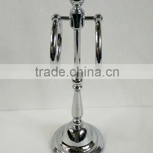 Top Finial Decorative Hand Towel Holder Bathroom Double Towel Rings thumbnail-1