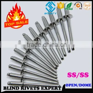 HOT SELLING ISO 15983 A4 SS/SS POP RIVETS thumbnail-1