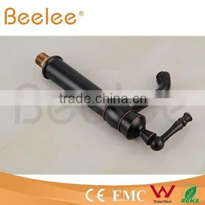 HOT SALE High Arc Balck Orb Antique Brass Single Lever Handle Vessel Faucet QL140410B thumbnail-4