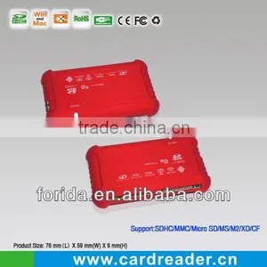 6 Slots Oil Finished Classic USB 2.0 External Card Reader thumbnail-1
