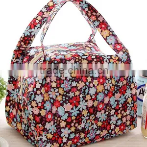 Fashion Flowers Printing Design Lunch Bag for Offices China Supplier thumbnail-4